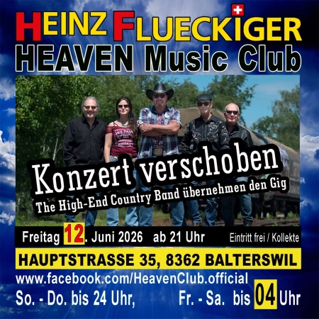12.06.2026 -  mit Konzert verschoben Heinz Flueckiger & The Cool Bunch