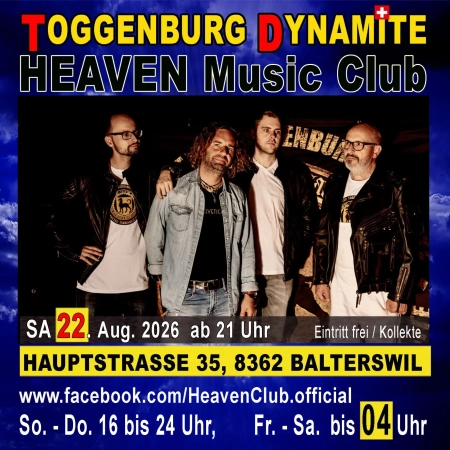 22.08.2026 -  mit Tom Sutter - Toggenburg Dynamite