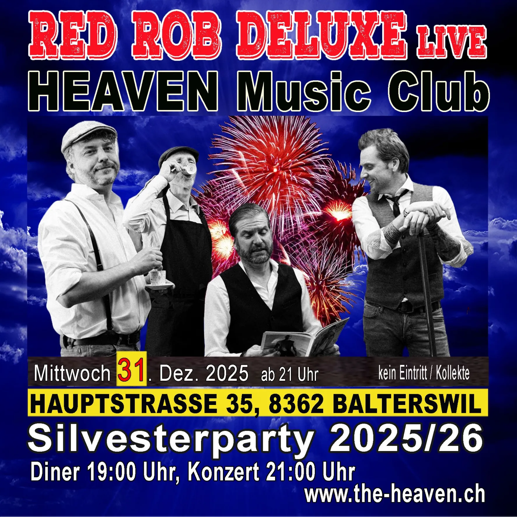31.12.2025 - SIlvesterkonzert RED ROB DELUXE
