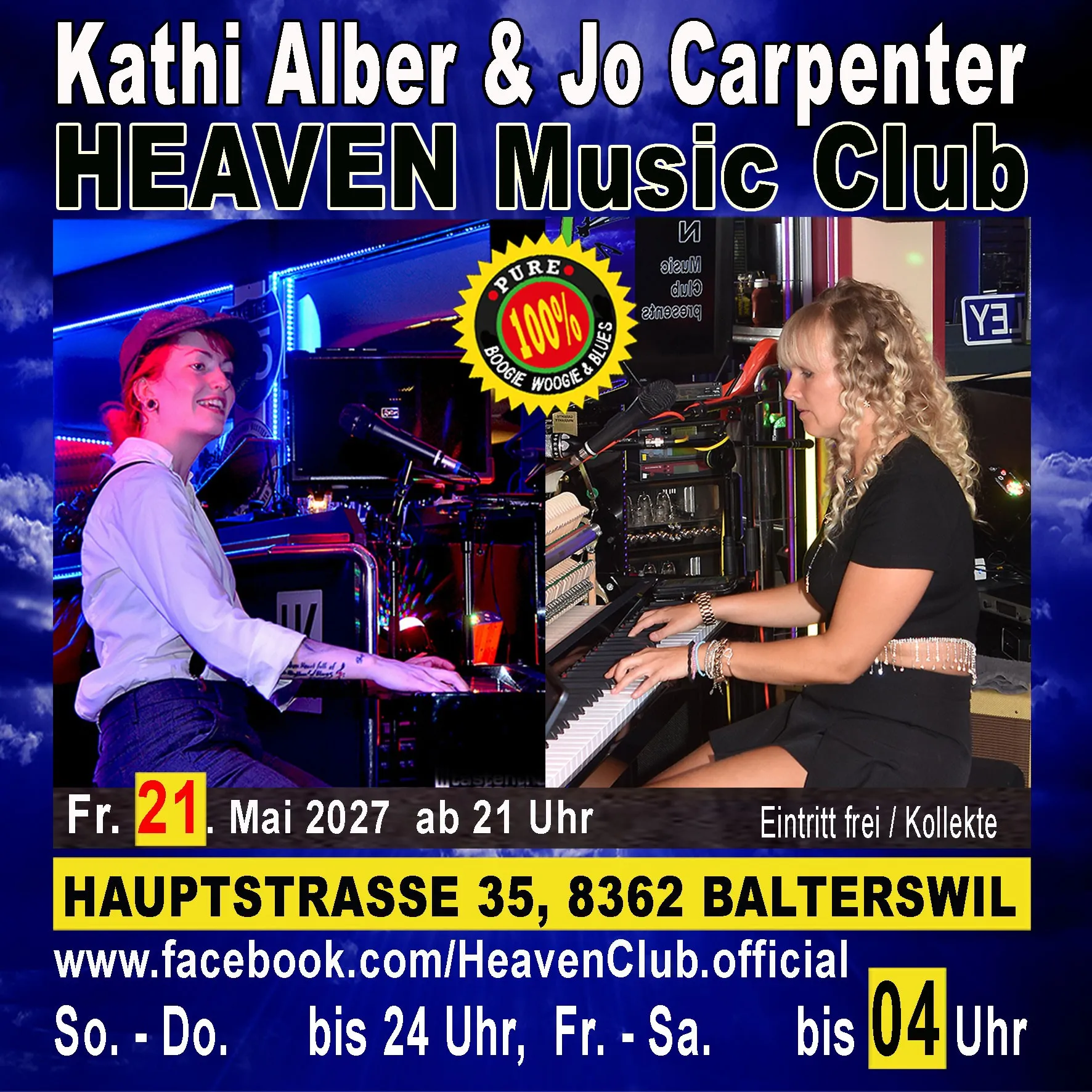 21.05.2027 - Jo Carpenter & Kathi Alber; Boogie Woogie & Blues