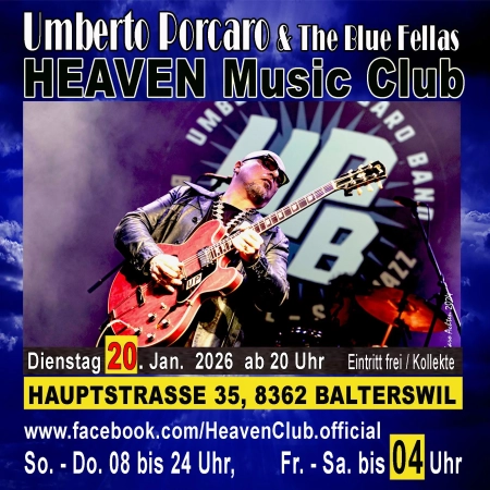 20.01.2026 -  mit Umberto Porcaro feat. The Blue Fellas 