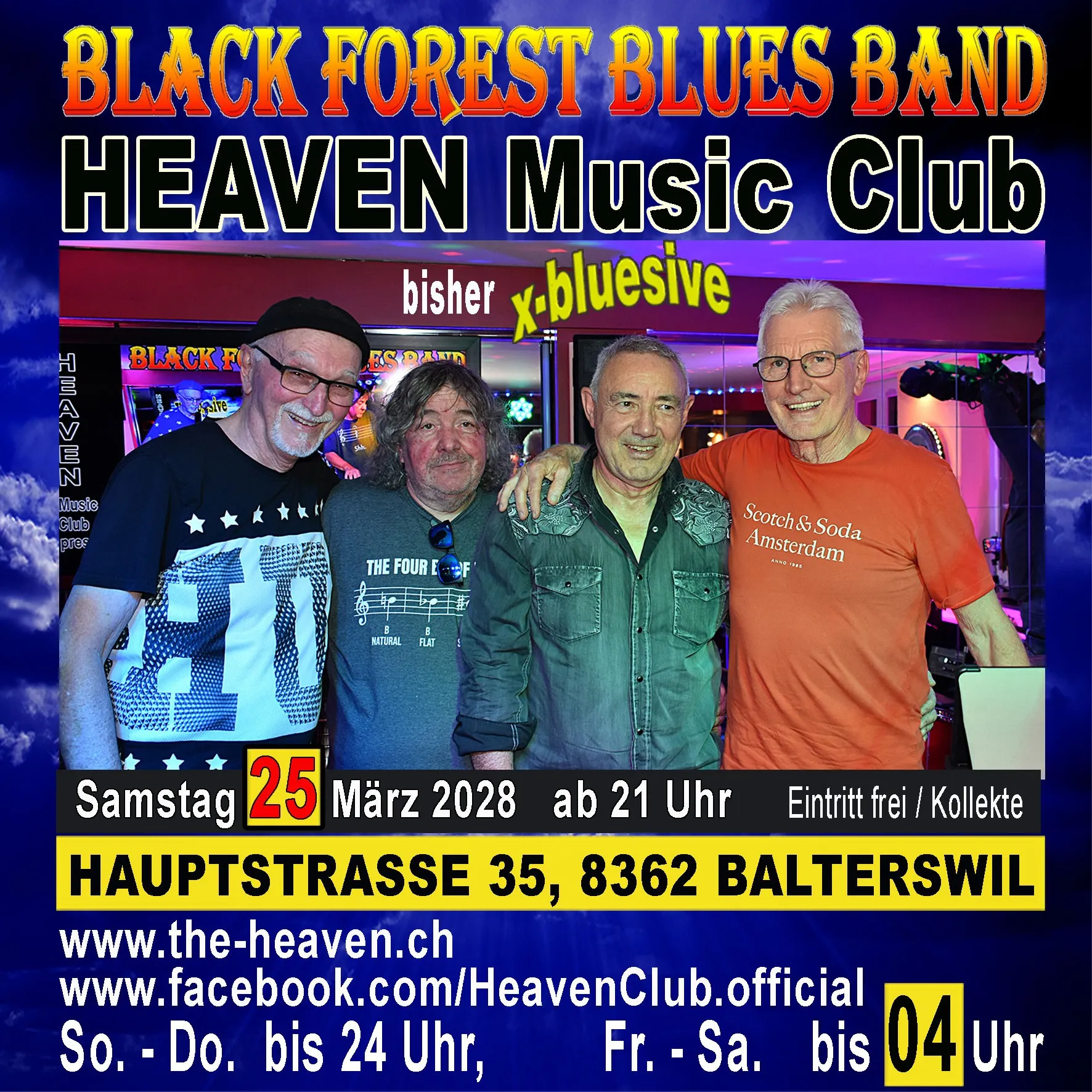 25.03.2028 - Black Forest Blues BAnd (bisher X-Bluesive)