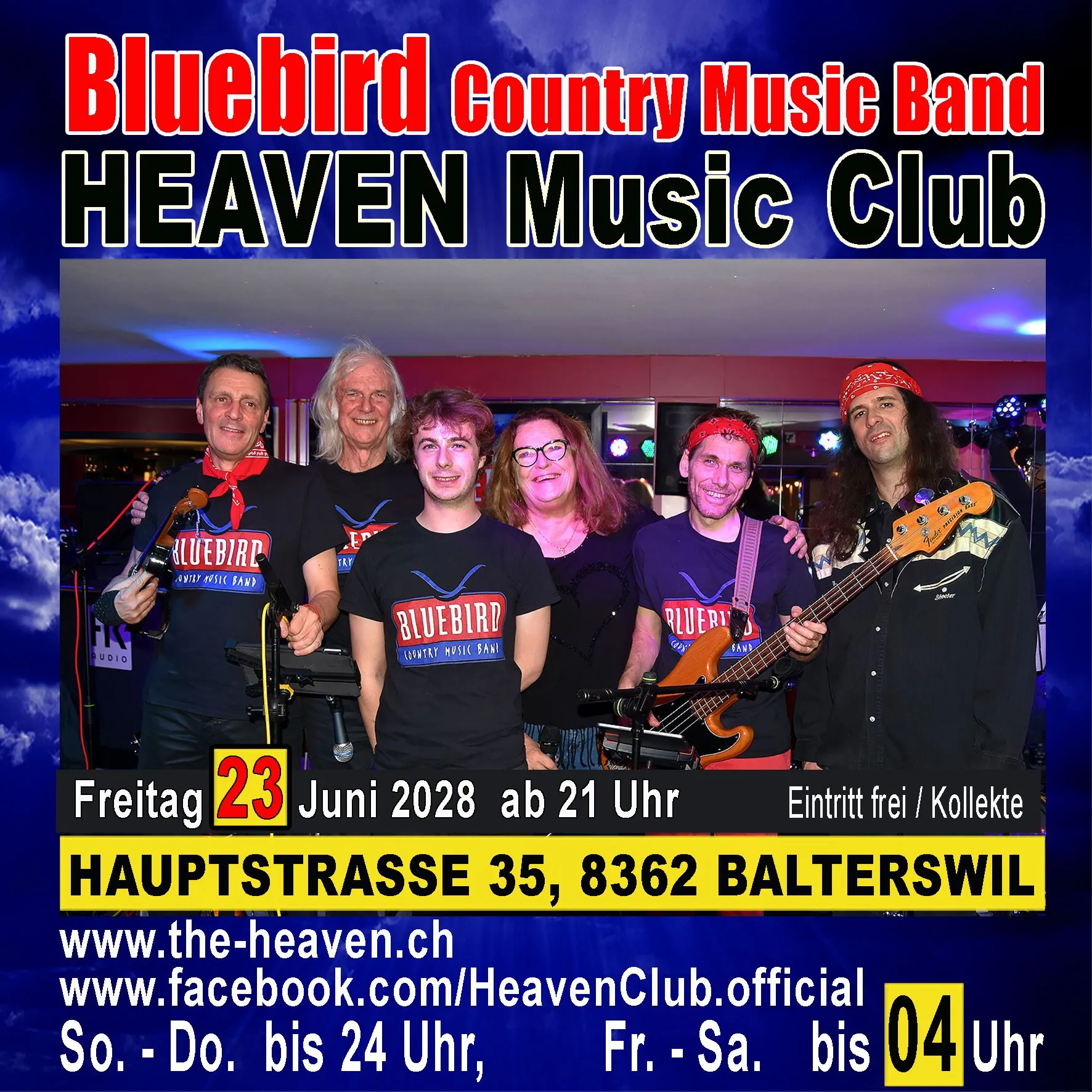 23.06.2028 - Bluebird Country Music Band