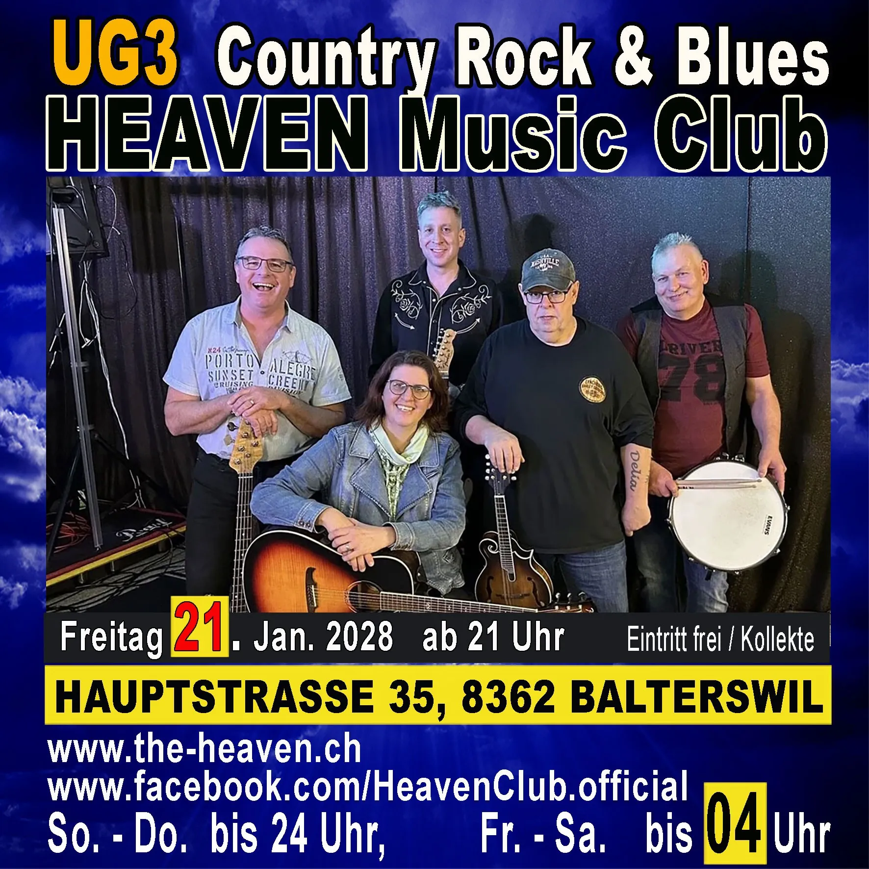 21.01.2028 - UG3 Country, Rock, Blues