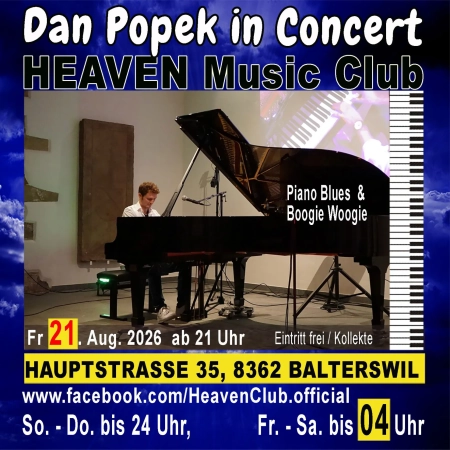 21.08.2026 - Live mit Dan Popek, Boogie & Blues