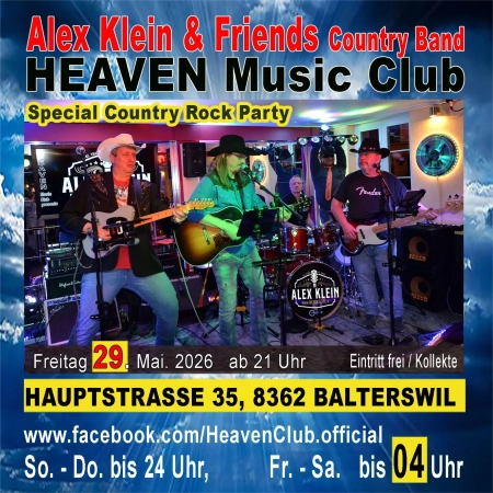29.05.2026 - Live mit Alex Klein & Friends 