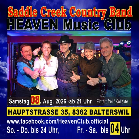 08.08.2026 - Live mit Saddle Creek Country Band