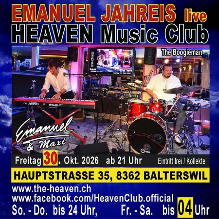 30.10.2026 - Live mit Emanuel the Boogieman