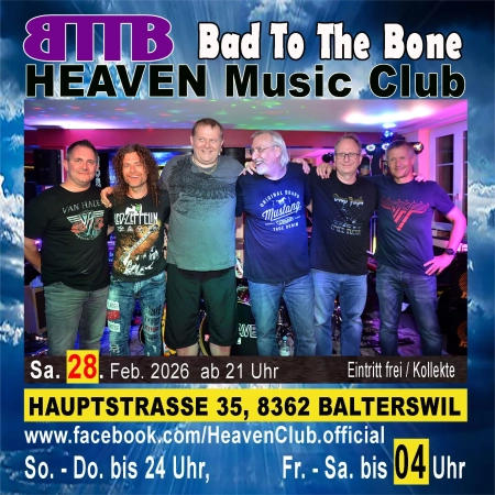 28.02.2026 -  mit Bad To The Bone