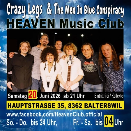 20.06.2026 -  mit Crazy Legs & The Men In Blue Conspiracy